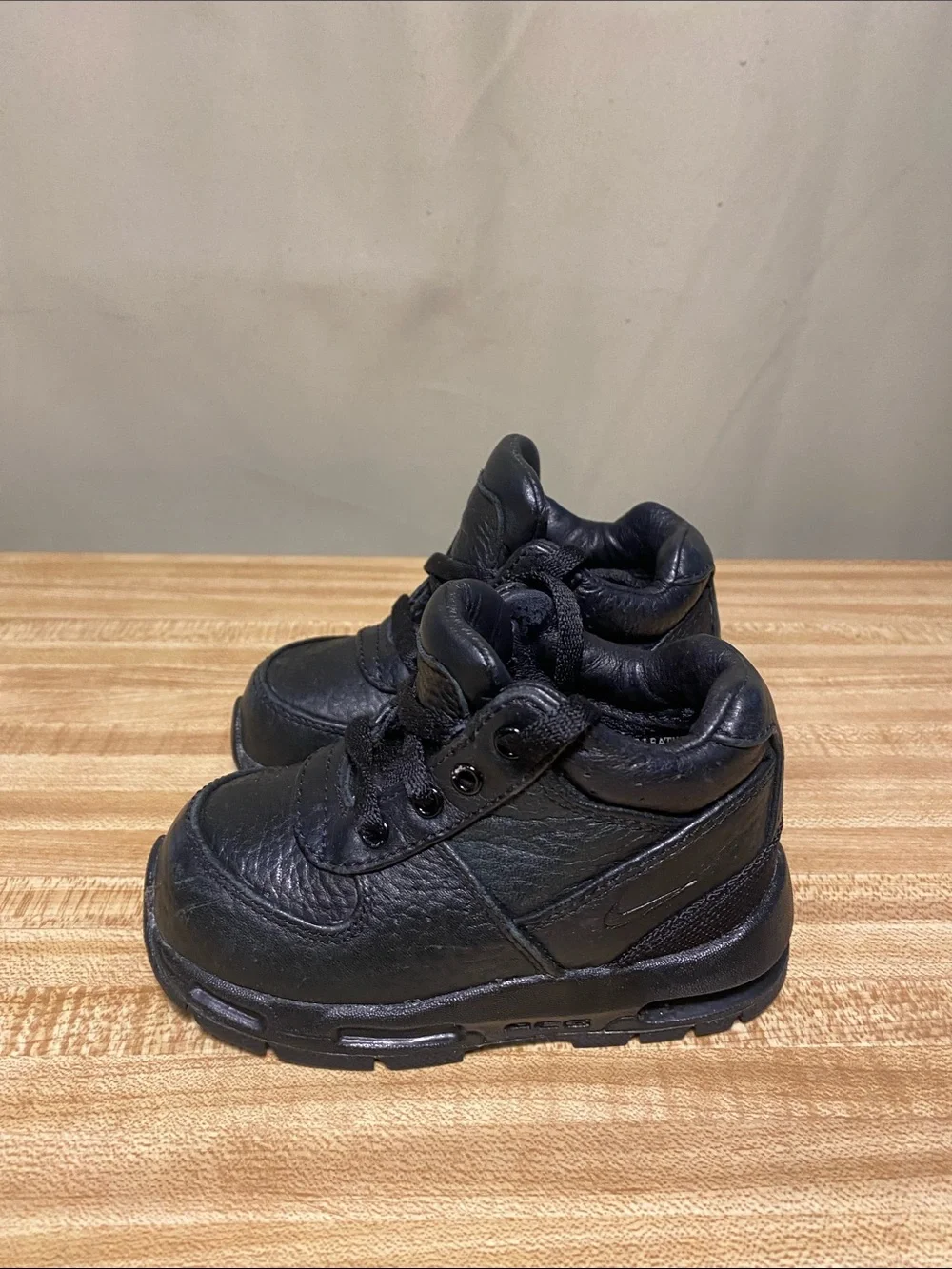 Nike Air Max Goadome All Condition Gear  Leather Winter Boots Black Toodler 6c